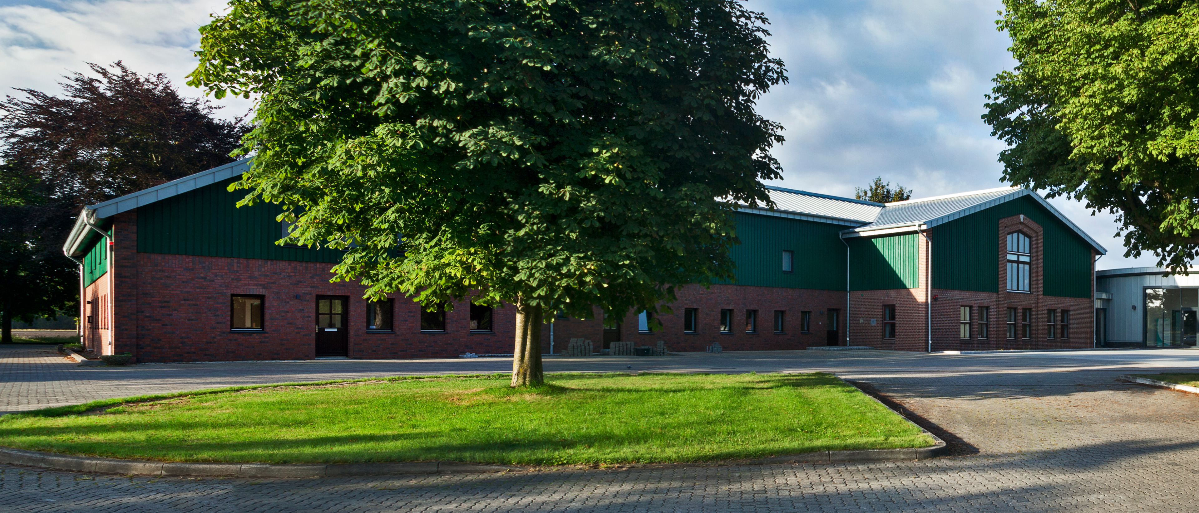 Ansicht auf das Hauptgebäude von Gut Hülsenberg